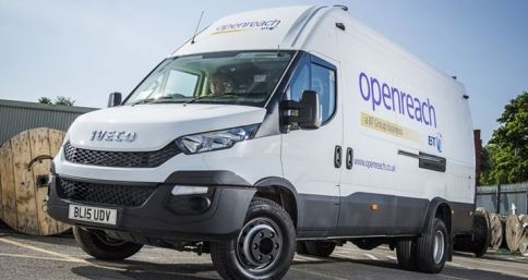 BT Fleet invests in 145 New Daily 7.0 tonne vans