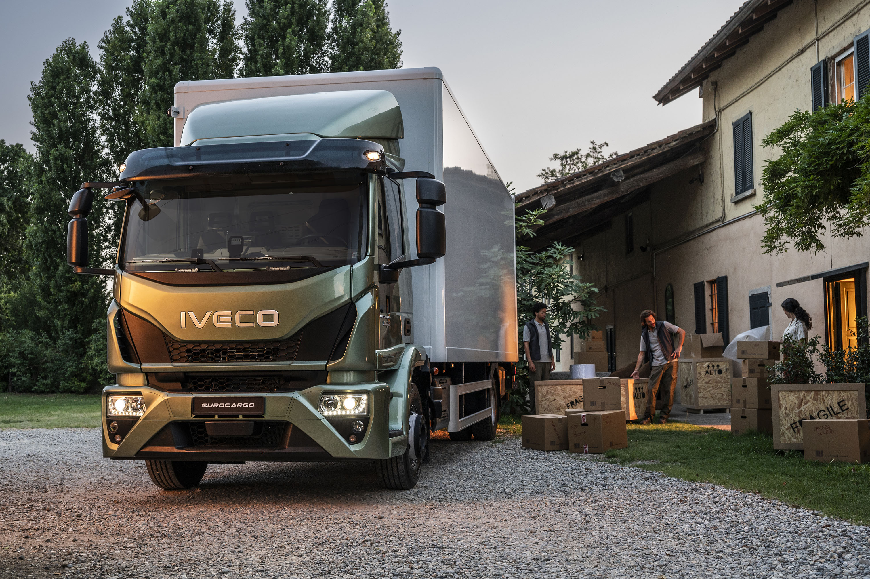 IVECO Eurocargo being unloaded