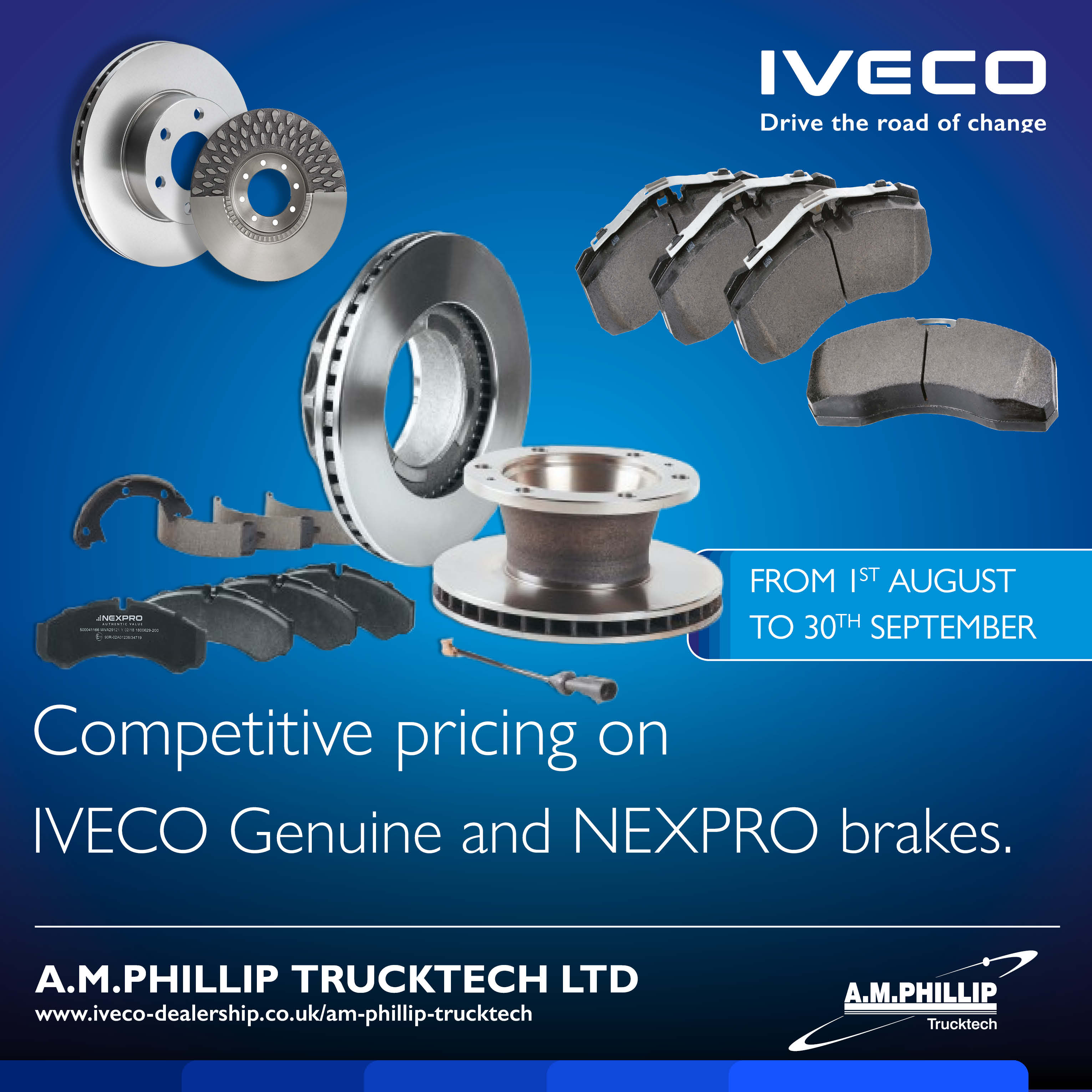 Competitive pricing on IVECO Genuine and NEXPRO brakes